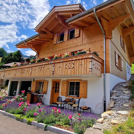 Large Deluxe Studio For 2 - Chalet Lovo Lenk Εξωτερικό φωτογραφία