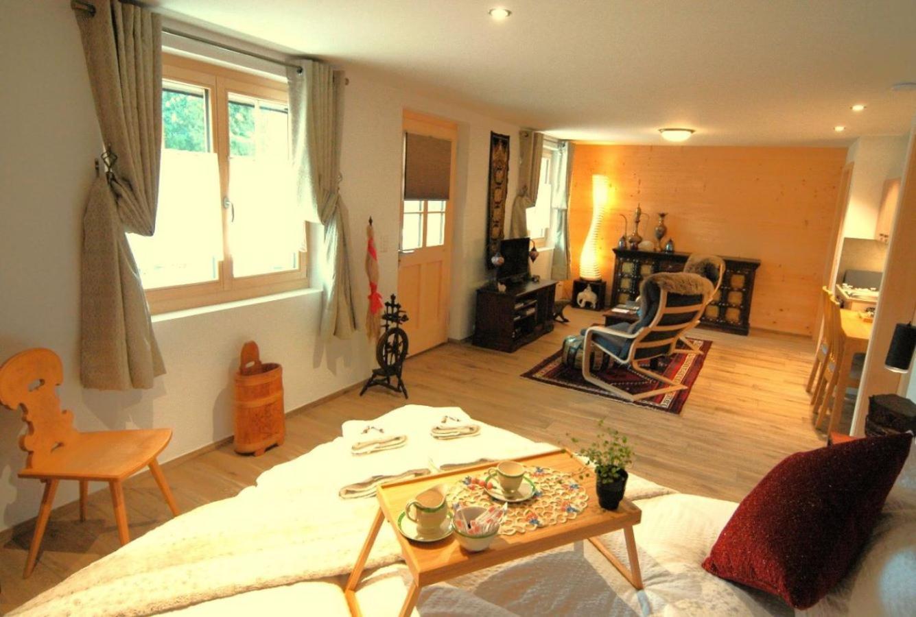 Large Deluxe Studio For 2 - Chalet Lovo Lenk Εξωτερικό φωτογραφία