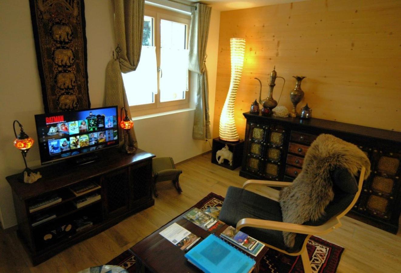 Large Deluxe Studio For 2 - Chalet Lovo Lenk Εξωτερικό φωτογραφία