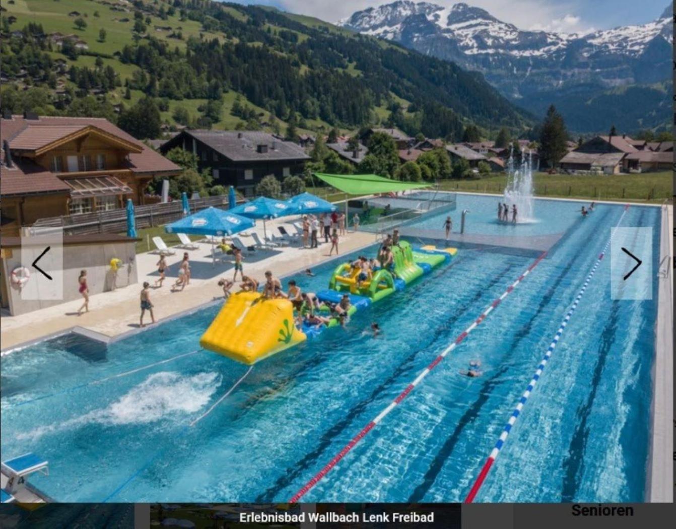 Large Deluxe Studio For 2 - Chalet Lovo Lenk Εξωτερικό φωτογραφία
