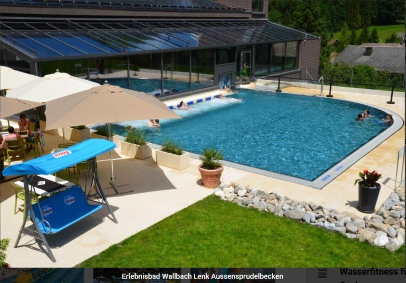 Large Deluxe Studio For 2 - Chalet Lovo Lenk Εξωτερικό φωτογραφία