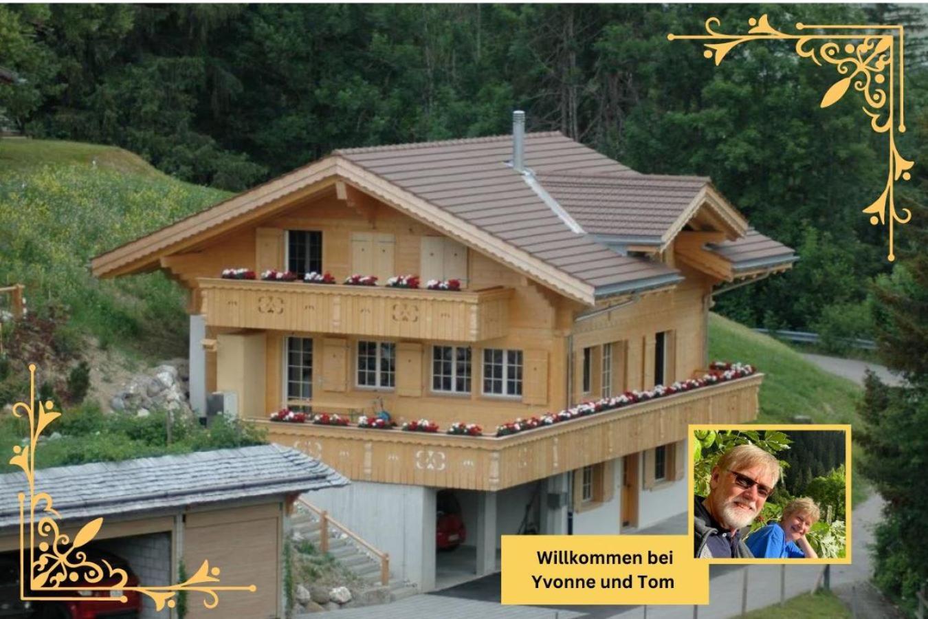 Large Deluxe Studio For 2 - Chalet Lovo Lenk Εξωτερικό φωτογραφία